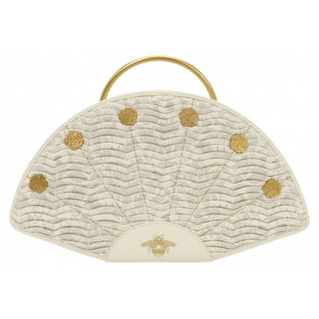 Bolso de mano Bridgerton con detalles dorados