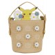 Sac bandoulière Pikachu fleuri en cuir PU par Loungefly