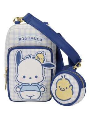 Bandolera Sanrio Loungefly Pochacco de cuero sintético con diseño de Pochacco