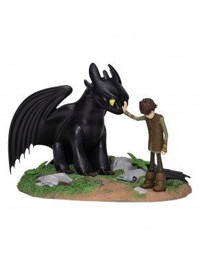 Estatua PVC Toothless y Hiccup de Beast Kingdom de 15 cm
