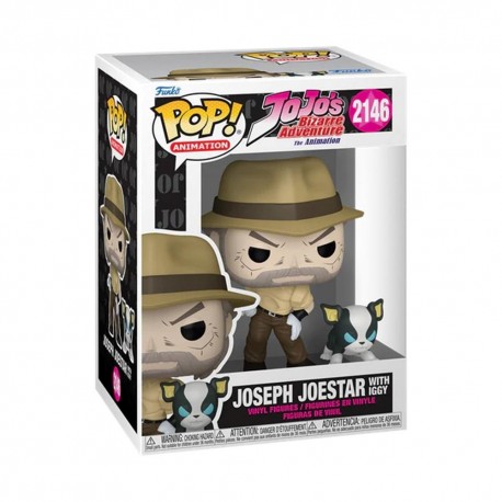 Figura Funko POP! Joseph Joestar con Iggy