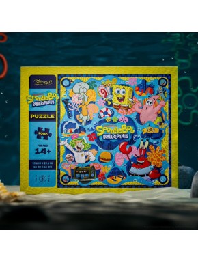 Puzzle de Bob Esponja de 1000 piezas multicolor