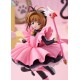 Estátua Cardcaptor Sakura fantasia de gato preto 22 cm