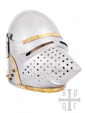 Casco medieval Houndskull Bascinet de acero 1.6 mm