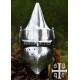 Casco medieval Klappvisor Bascinet de acero con visera