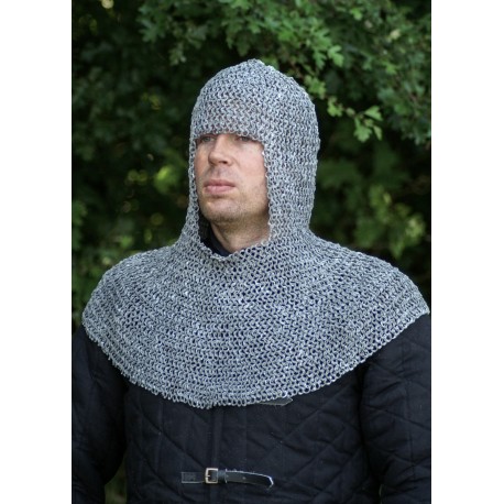 Coifa de malha rebitada de alumínio Ulfberth