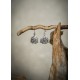 Boucles d'oreilles en argent avec triquetra celtique