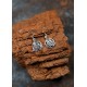 Boucles d'oreilles en argent avec triquetra celtique