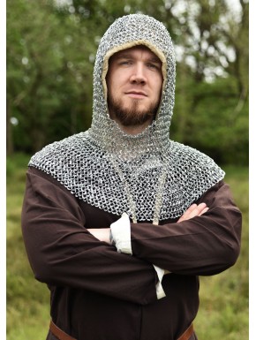 Coifa de malha galvanizada com abertura quadrada