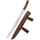 Dague saxonne ULFBERTH avec fourreau en cuir marron