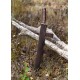 Dague saxonne ULFBERTH avec fourreau en cuir marron