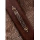 Épée viking de Dybäck avec gravures et fourreau en cuir