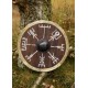 Bouclier viking avec symbole Vegvísir et bordure en cuir