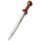 Espada Gladius Romana con mango de madera y vaina de cuero