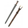 Espada Viking Godfred com Lâmina de Aço Damasco