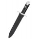 Dague Honshu Crusader Quillon avec fourreau en cuir