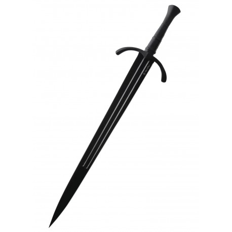Épée noire Honshu Midnight Forge à une main avec fourreau