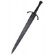 Épée noire Honshu Midnight Forge à une main avec fourreau