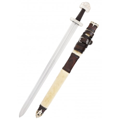 Espada do Rei Viking em aço carbono com bainha Windlass