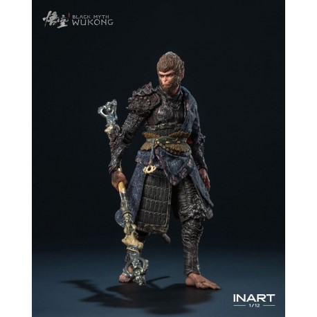 Figurine articulée de Wukong en armure de bronze 16 cm
