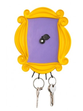 Colgador de llaves Friends con diseño de marco amarillo