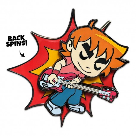 Chapa Scott Pilgrim tocando guitarra 5 cm
