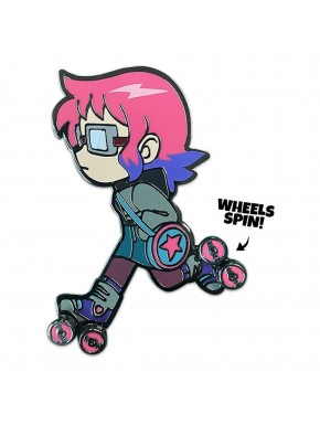 Chapa metalica Ramona Flowers patinando Scott Pilgrim