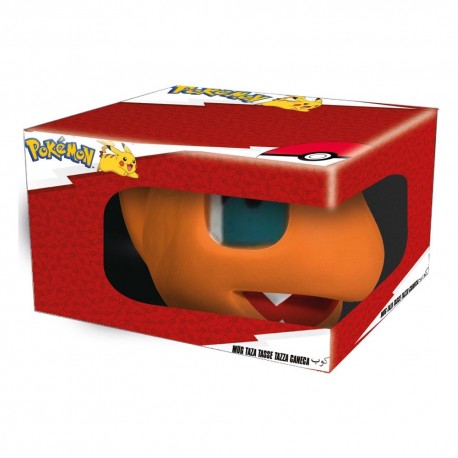 Tasse Pokémon Salamèche 3D en boîte