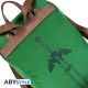 Sac à dos vert avec détails en cuir de The Legend of Zelda