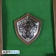 Sac à dos vert avec détails en cuir de The Legend of Zelda