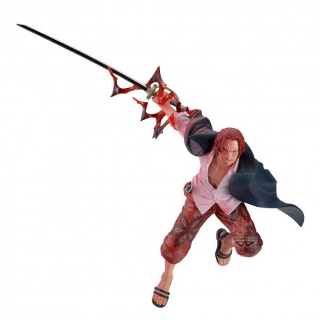 Figura de Shanks da cole&ccedil;&atilde;o One Piece Battle Record