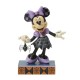 Figurine Minnie Mouse Halloween en robe violette avec araignée