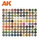 Maletín con 120 pinturas acrílicas AK-Interactive