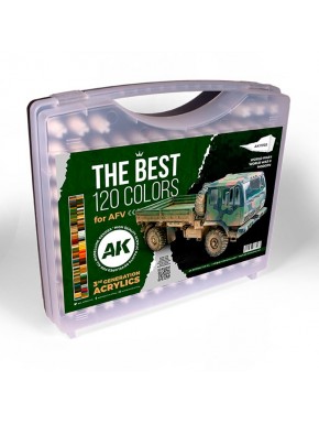 Coffret rigide avec 120 couleurs 3GEN d'AK-Interactive