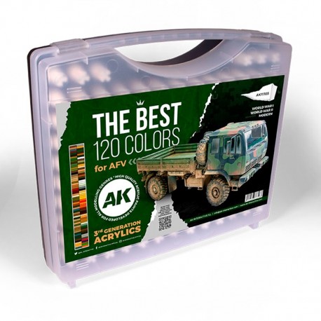 Coffret rigide avec 120 couleurs 3GEN d'AK-Interactive