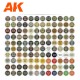 Coffret rigide avec 120 couleurs 3GEN d'AK-Interactive