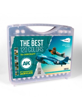 Mallette de peintures acryliques pour avions par AK-Interactive