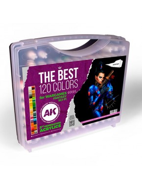 Malette de 120 couleurs 3GEN AK-Interactive pour wargames
