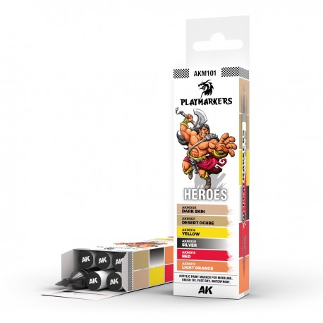 Set de marqueurs Playmarker Heroes par AK-Interactive