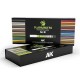 Coffret de marqueurs acryliques Playmarkers 34 couleurs boite ouverte.