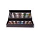 Coffret de marqueurs acryliques Playmarkers 34 couleurs boite ouverte.