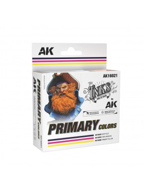 Ensemble d'encres couleurs primaires AK-Interactive
