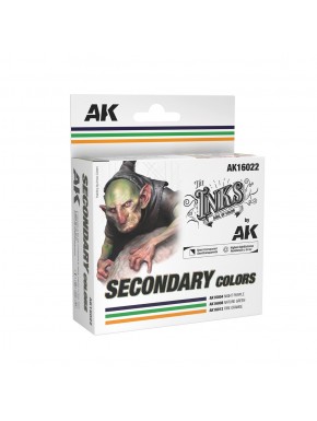 Set d'encres couleurs secondaires AK-Interactive