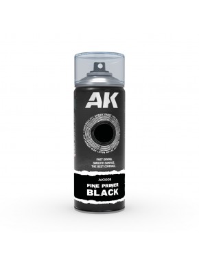 Apprêt fin noir AK-Interactive 400 ml