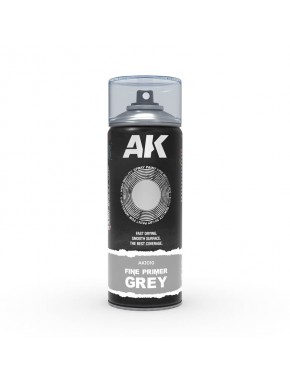 Apprêt Fin Gris en Spray AK-Interactive 400 ml