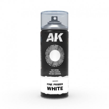 Bombe de spray apprêt fin blanc AK-Interactive