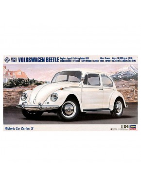 Modèle à l'échelle 1:24 de la Volkswagen Beetle 1967 par Hasegawa