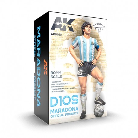 Figura de resina Maradona 90mm para pintar