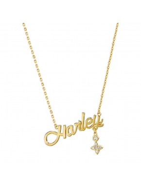 Colgante Harley Quinn chapado en oro