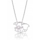 Pendentif en or blanc Dumbo de Disney